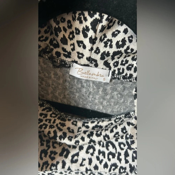 Made In Italy Animal Print Midi Dress Tunic - Picture 7 of 12